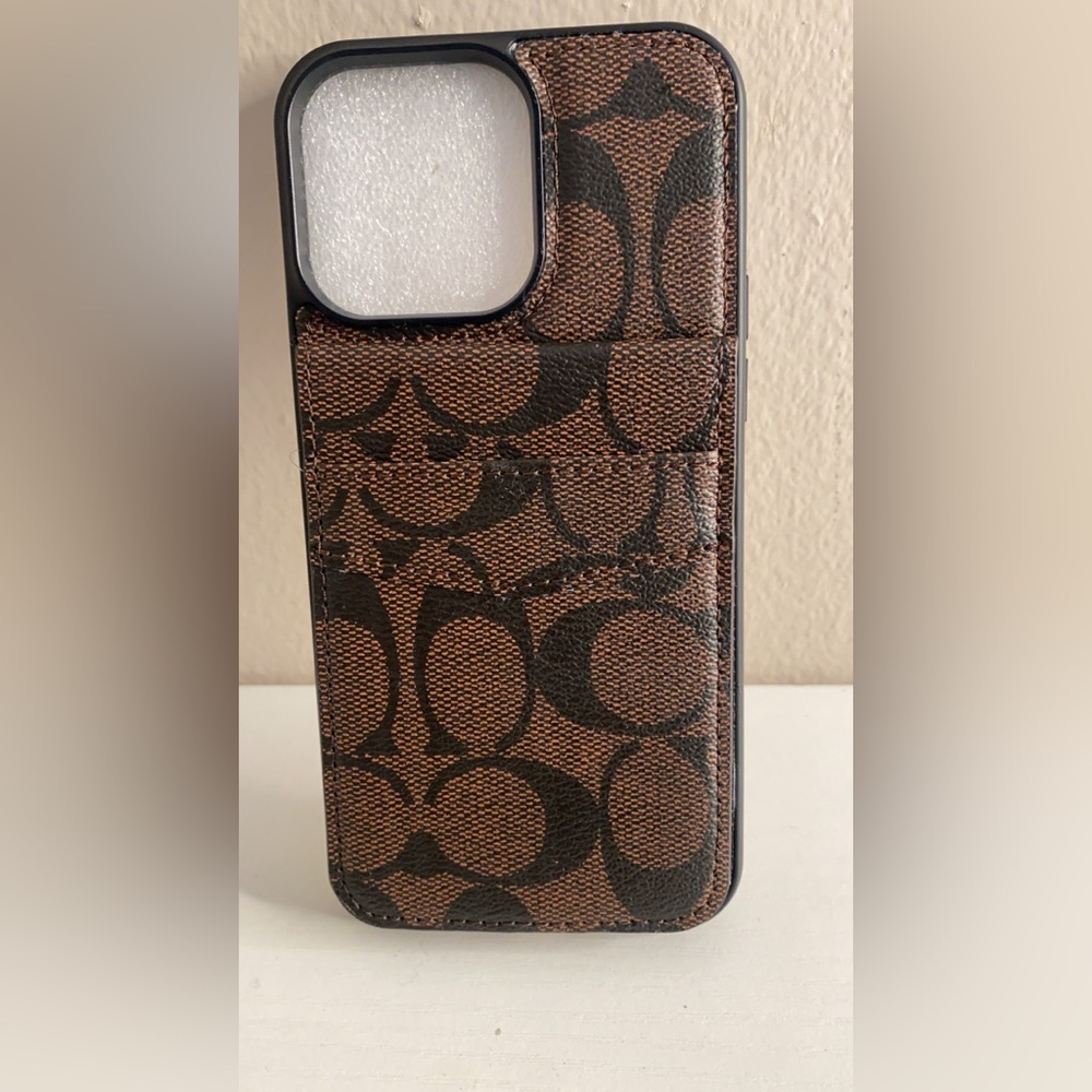 Unisex Coach Card Case For iPhone 14Pro max